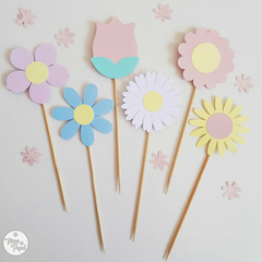 Topper Flores Medianos x12