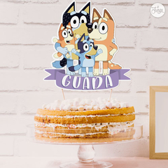 Kit Imprimible Bluey Personalizado - Naranja y Azul en internet