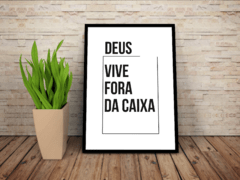 Quadro - Deus vive fora da caixa - comprar online