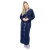 Robe feminino de Soft com botão Longo Inverno