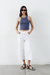 Denim crop off white en internet