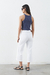 Denim crop off white - tienda online