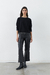 Pantalon bengalina engomada negro