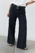 Denim Mila Hebilla negro