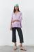 Sweater over V lila - comprar online