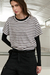 Remera niqui rayada gris - comprar online