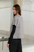 Remera niqui rayada gris - tienda online