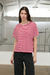 Remera Niqui rayada cherry - comprar online