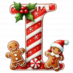 Alfabeto Individual Biscoito Ginger Natal Ad na internet