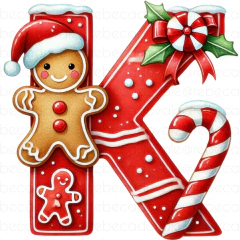 Alfabeto Individual Biscoito Ginger Natal Ad - loja online