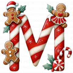Alfabeto Individual Biscoito Ginger Natal Ad