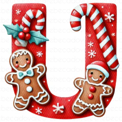 Alfabeto Individual Biscoito Ginger Natal Ad na internet