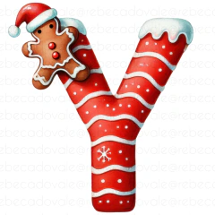 Alfabeto Individual Biscoito Ginger Natal Ad