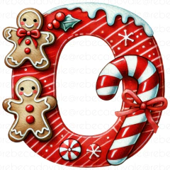 Alfabeto Individual Biscoito Ginger Natal Ad na internet