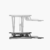 Base com regulagem de altura e suporte para teclado Slikdesk Converter Max - Slikdesk - Mesa com Regulagem de Altura