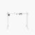 Mesa com regulagem de altura elétrica Slikdesk Selectia 2 Branca - Slikdesk - Mesa com Regulagem de Altura