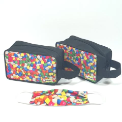 Kit necessaire estojo + mascara personalizada lembrancinha para festa de aniversário