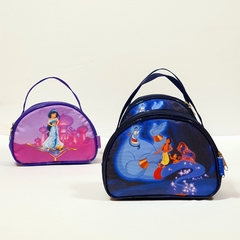 Nécessaire meia lua no tema Aladdin lembrancinha - Festa das Lembrancinhas