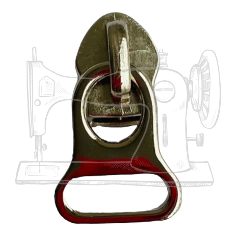 CM 15 - Cursor em metal para zíper número 5 NIQUEL