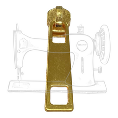 CZM 21 - CURSOR METAL PARA ZÍPER NUM 5 DOURADO CATAFORÉTICO G (UNIDADE)
