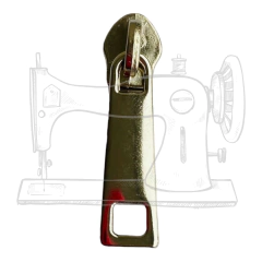 CZM 25 - CURSOR METAL PARA ZÍPER NUM 5 NIQUEL (UNIDADE)