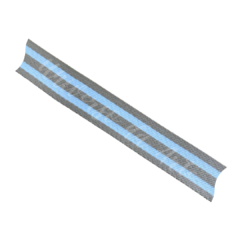 Alça chic 3 cm - 5 Listras Bege/Branco (5 metros)