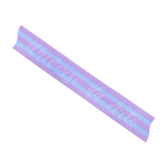 Alça chic 3 cm - Branca/Rosa (5 metros)