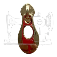 CZM 47 - CURSOR METAL PARA ZÍPER NUM 5 DOURADO CATAFORÉTICO M (UNIDADE)