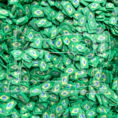 PAL 13 - PAETÊ PARA LAÇO FIMO BANDEIRAS (50 GRAMAS)