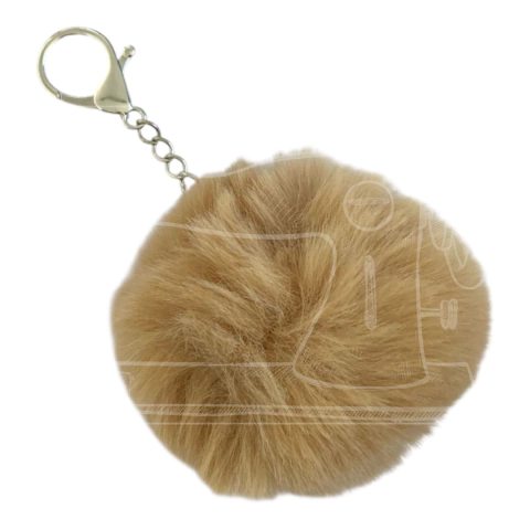 Pingente pompom - Bege (unidade)