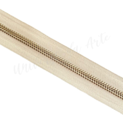 ZIPER METAL MARFIM/OURO