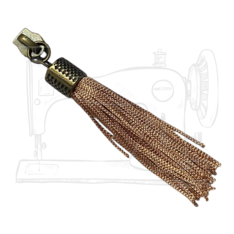 CURSOR TASSEL - NUDE/OURO VELHO