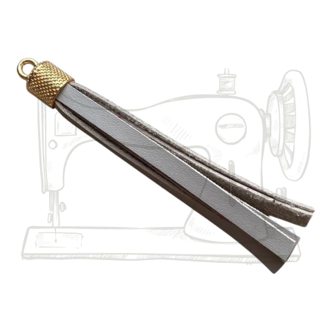 TASSEL EM MONTANA - GELO/DOURADO (UNIDADE)