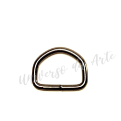 Meia Argola 10 mm - Grafite (4 Unidades)