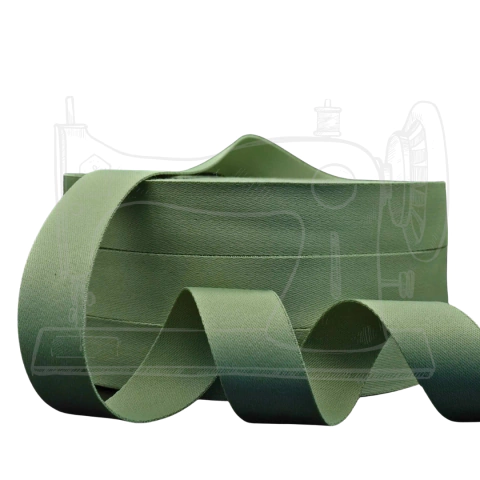 ALÇA ACETINADA 3 CM - PISTACHE (5 METROS)