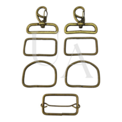 KF - 11 - KIT FERRAGEM 4 CM - OURO VELHO