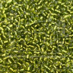 MIÇANGUINHA DE VIDRO 3.6 VERDE TRANSPARENTE (50 GRAMAS)