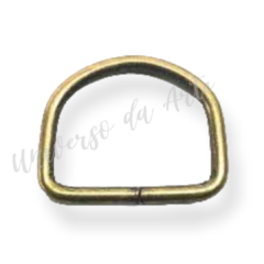 Meia argola 19 mm - Ouro Velho (4 unidades)