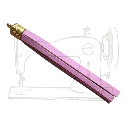 TASSEL EM MONTANA - ROSA/DOURADO (UNIDADE)