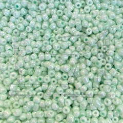 MIÇANGUINHA DE VIDRO 3.6 VERDE BEBÊ PEROLIZADO (50 GRAMAS)