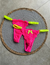 CALCINHA DE REGULAGEM FIO DE RENDA PINK E NEON