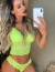 CONJUNTO VIVI CROPPED RENDADO SEM BOJO - AMARELO NEON