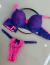 CONJUNTO PATRICIA RENDADO BICOLOR AZUL E PINK na internet