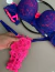 CONJUNTO PATRICIA RENDADO BICOLOR AZUL E PINK - loja online