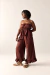 Calça Travel Bolso Marrom Linho