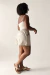 Short Travel Linho Off white - loja online