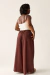 Calça Marrom – Maxi Pantalona em Linho - comprar online