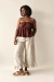 Blusa Panamá Linho Marrom - comprar online