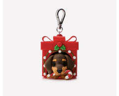 Bath and Body Works Holiday light up present regalo perrito con luz gel holder