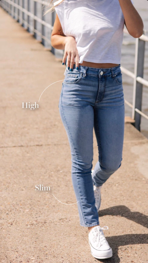 DENIM CLÁSICO HIGHT SLIM - comprar online